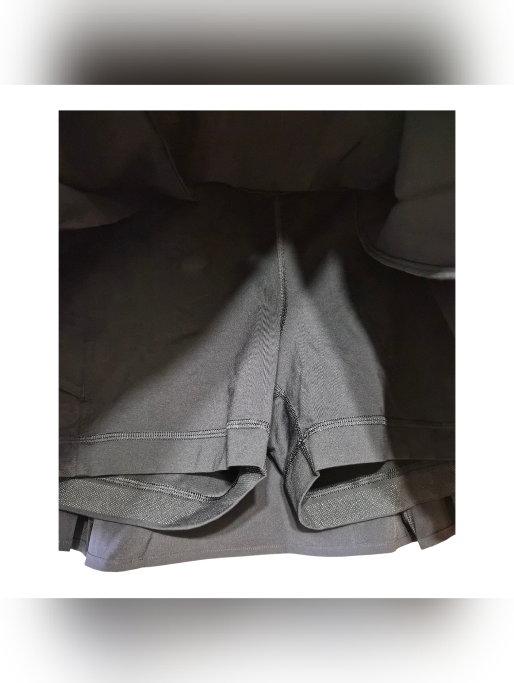 Lululemon Black Pleated Tennis Skirt Skort Built In Shorts Athletic Size 8 - Picture 5 of 6